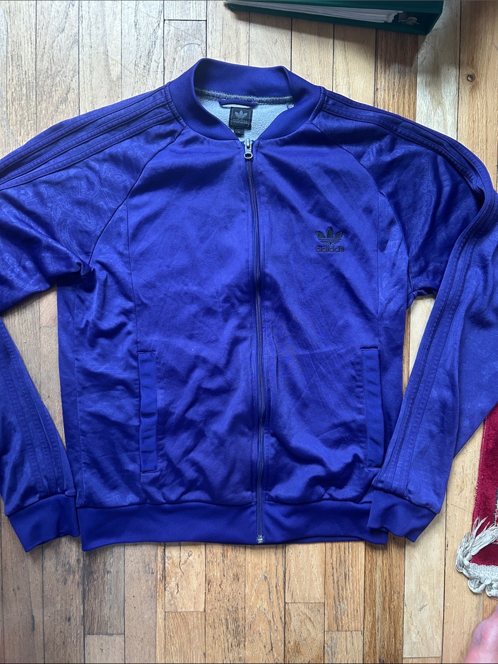 Adidas Originals Men’s Purple Full-Zip Track Jacket